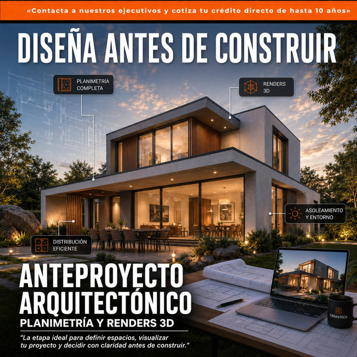Anteproyecto Arquitectónico — Planimetría y Renders 3D