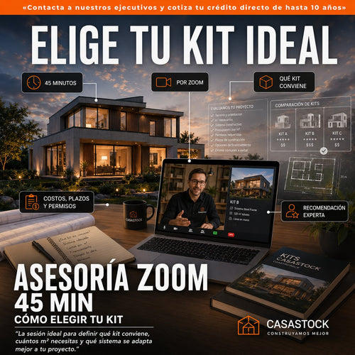 Asesoría Zoom 45 minutos para elegir tu Kit - CasaStock