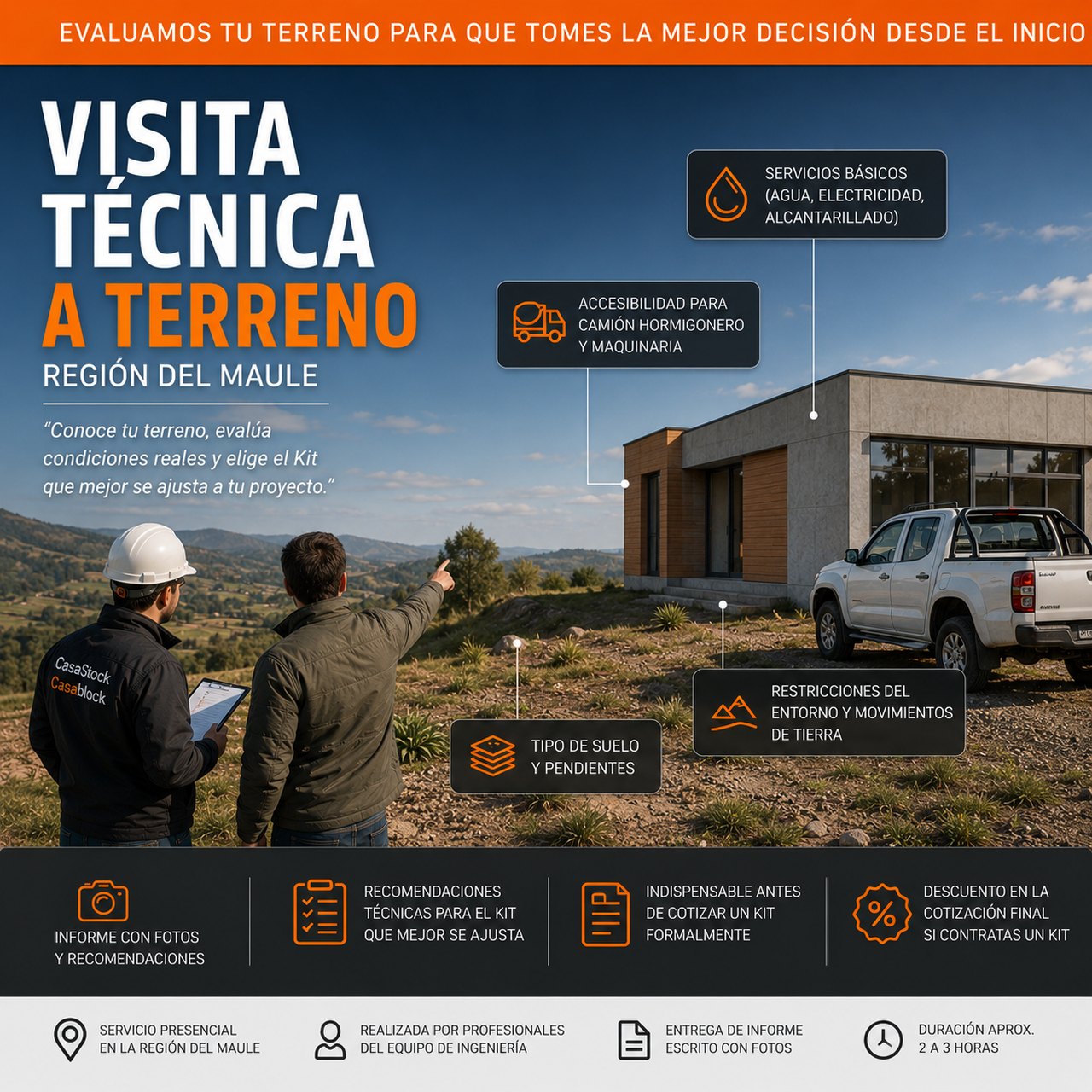 Visita técnica a terreno Región del Maule - CasaStock